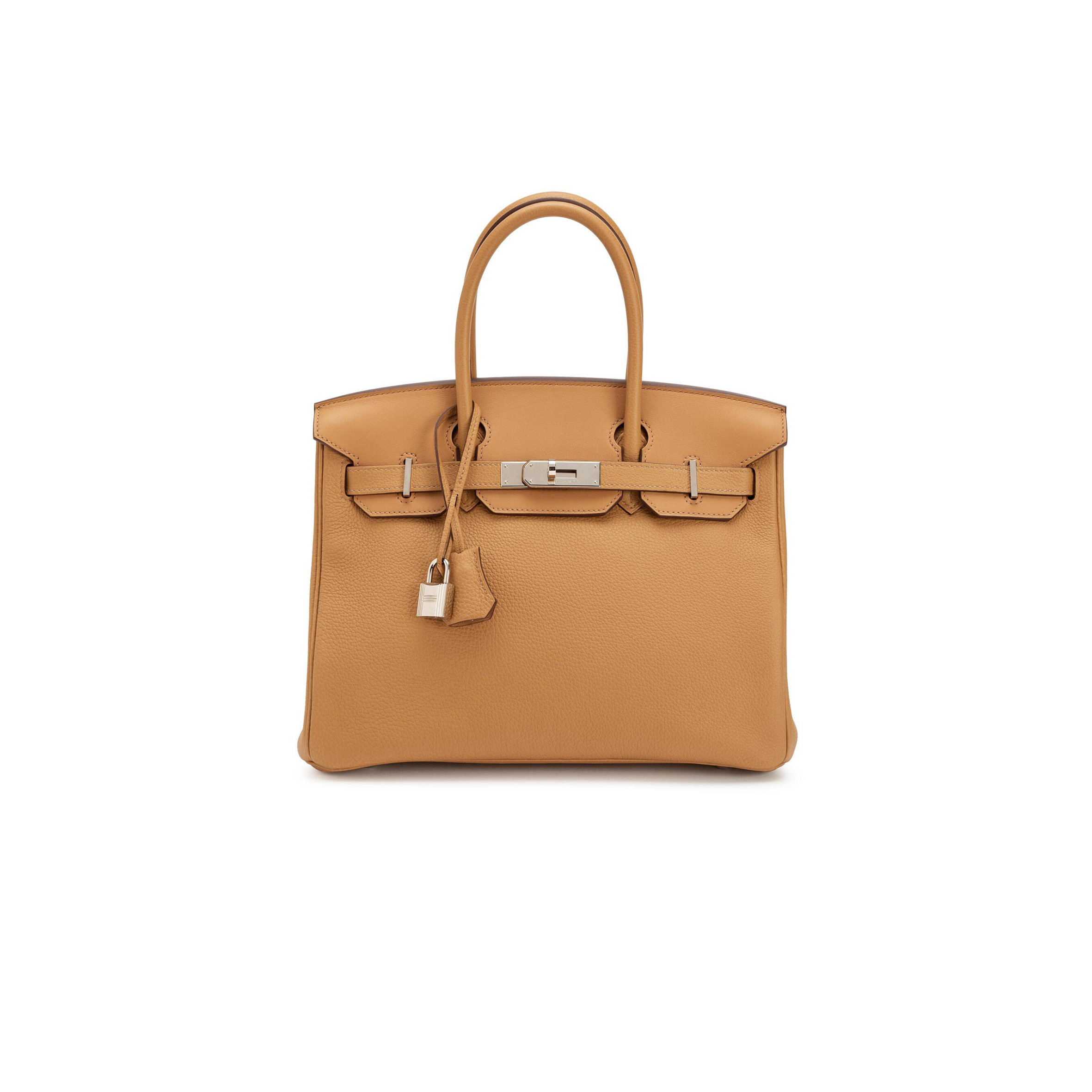 H**mes birkin 35 swift leather biscuit silver buckle bag h049362cc06 (35*25*18cm)